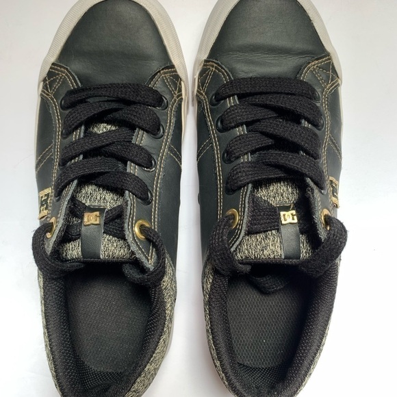 COPY - DC Danni SE skateboard sneaker in Black Leather Size 6 - Picture 5 of 8